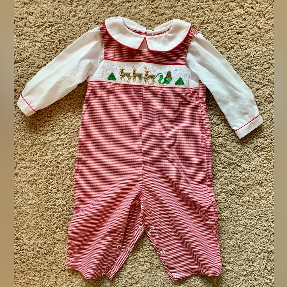 Petit Ami Christmas Outfit size 6 months